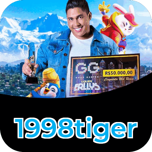 Interface do aplicativo 1998tiger mostrando jogos disponíveis no iOS e Android